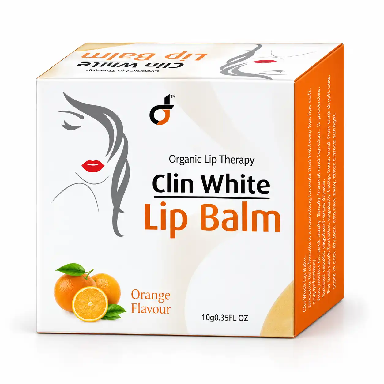 Cline White Lip Balm - Orange price in Pakistan