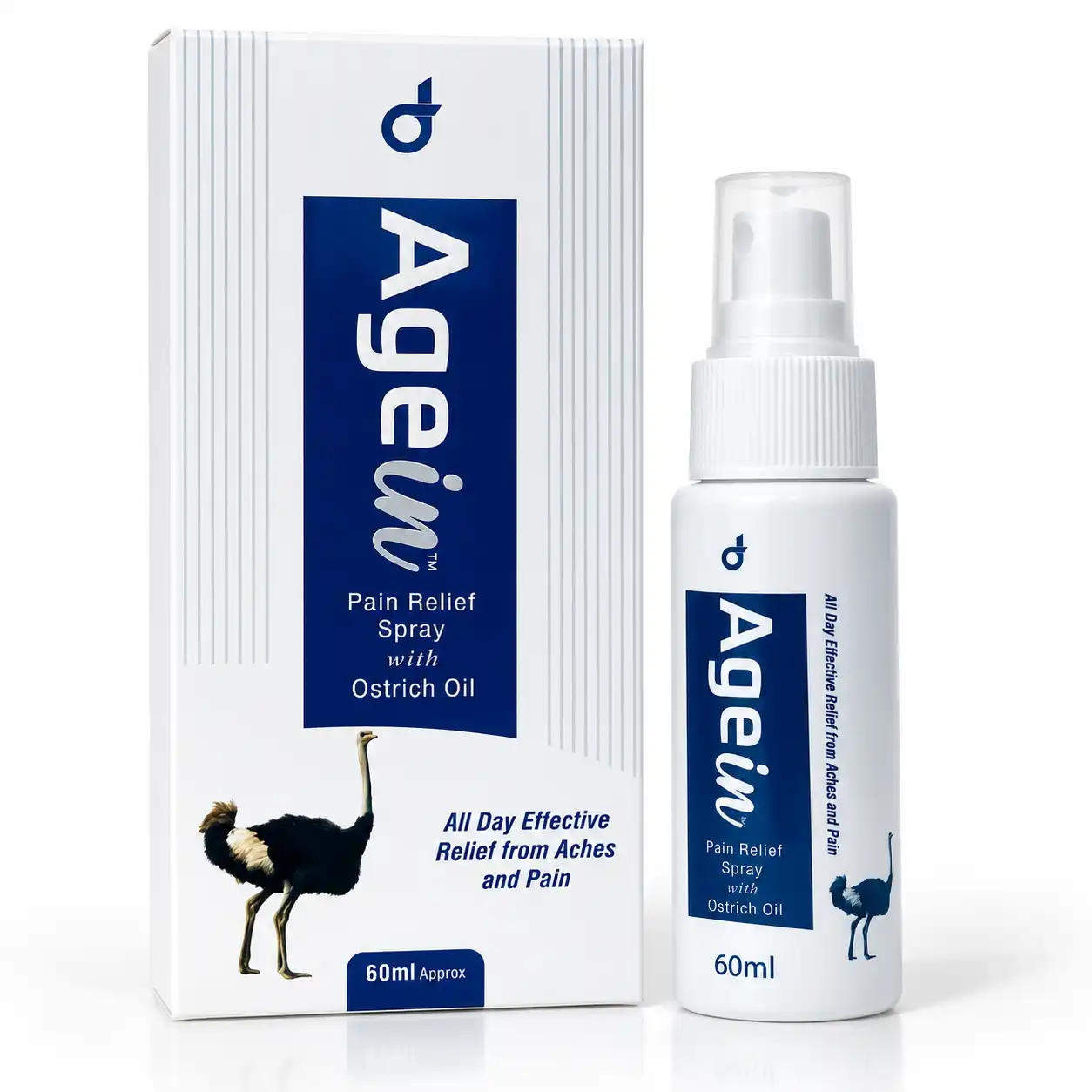 Agein Pain Relief Spray with Ostrich Oil 60ml price in Pakistan