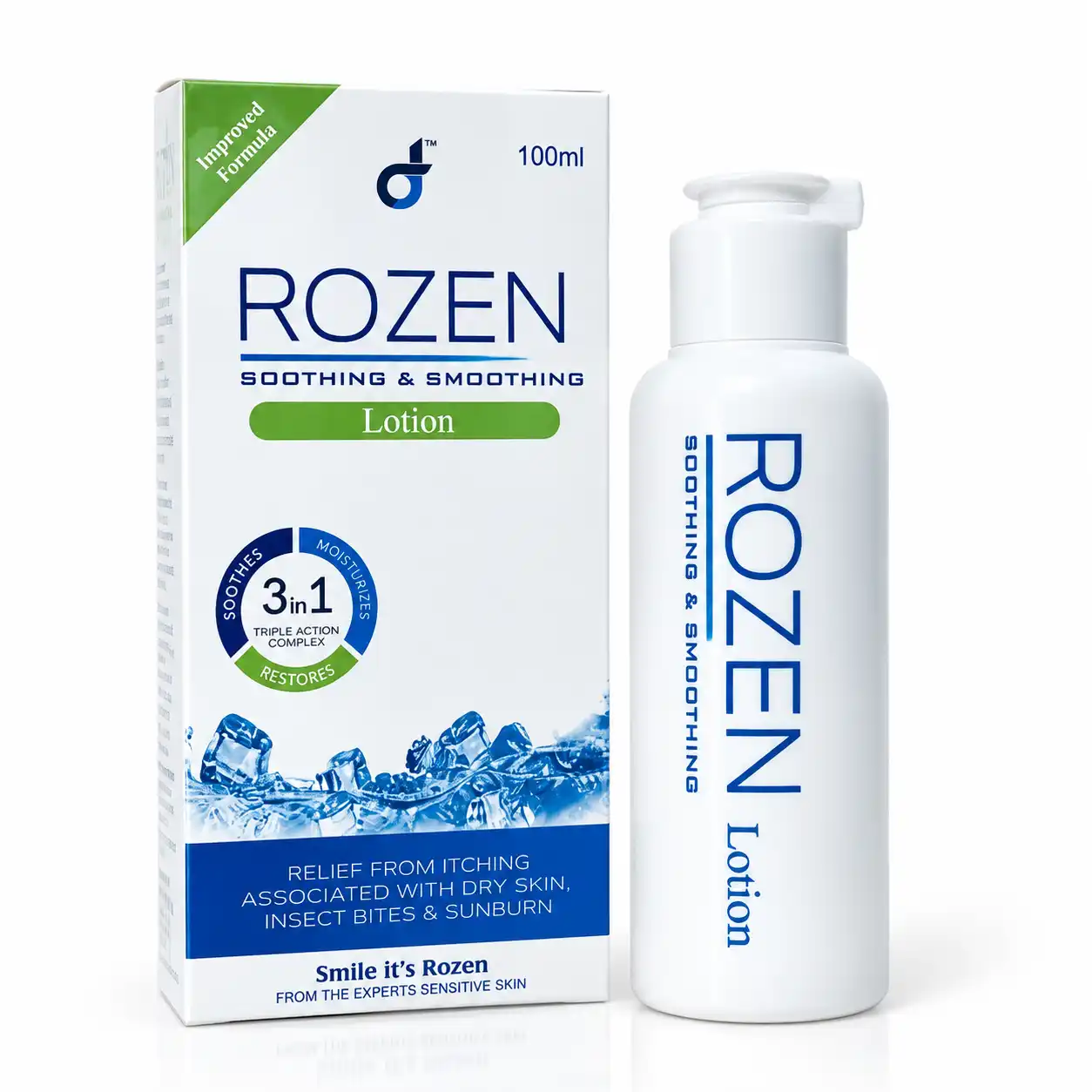 Rozen Soothing & Smoothing Lotion 100ml - Moisturizing Lotion price in Pakistan