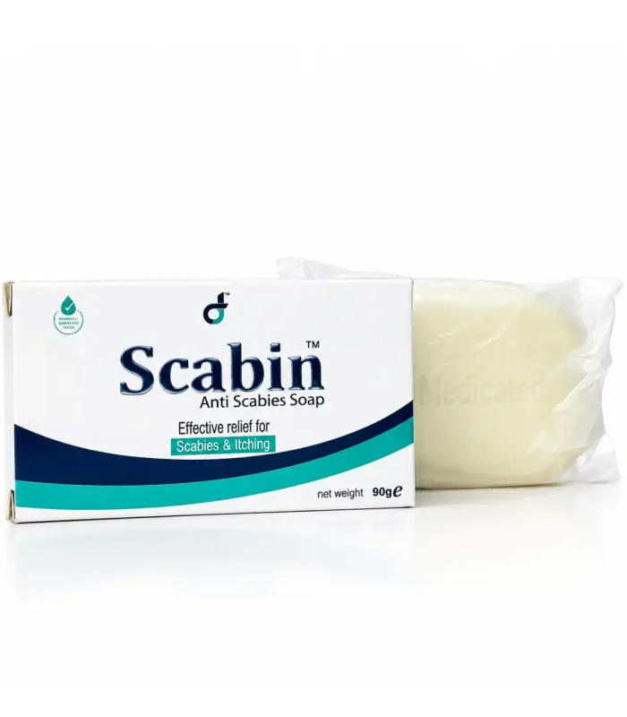 Scabin Anti Scabies Soap 90g - Tea Tree Oil & Sulfur | Scabies & Itching Relief price in Pakistan